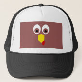 Thanksgiving Turkije Face Trucker Pet (Voorkant)
