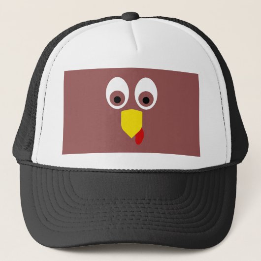 Thanksgiving Turkije Face Trucker Pet (Voorkant)