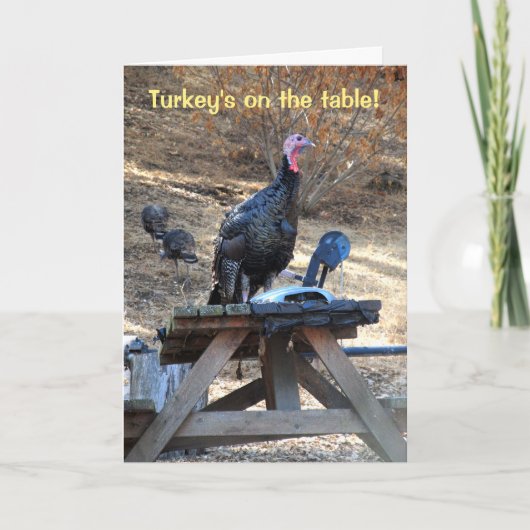 Thanksgiving Turkije Feestdagen Kaart (Voorkant)