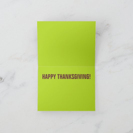 Thanksgiving Turkije Feestdagen Kaart (Binnen)