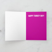 Thanksgiving Turkije Feestdagen Kaart (Binnen)