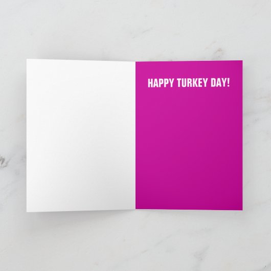 Thanksgiving Turkije Feestdagen Kaart (Binnen)