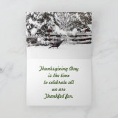 Thanksgiving Turkije Feestdagen Kaart (Binnen)