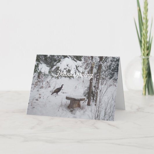 Thanksgiving Turkije Feestdagen Kaart (Voorkant)