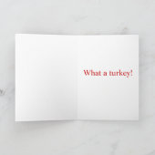 Thanksgiving Turkije Feestdagen Kaart (Binnen)