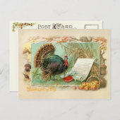 Thanksgiving Turkije Feestdagenkaart (Voorkant / Achterkant)