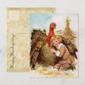  Thanksgiving Turkije Feestdagenkaart (Voorkant / Achterkant)