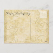 Thanksgiving Turkije Feestdagenkaart (Achterkant)