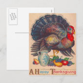 Thanksgiving Turkije Feestdagenkaart (Voorkant / Achterkant)