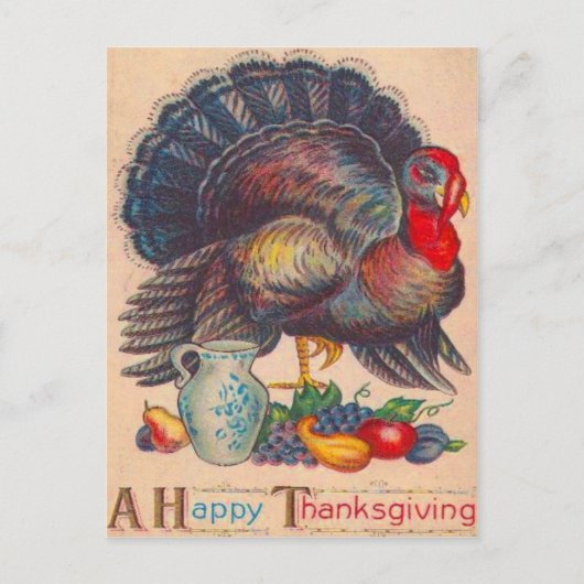 Thanksgiving Turkije Feestdagenkaart (Voorkant)