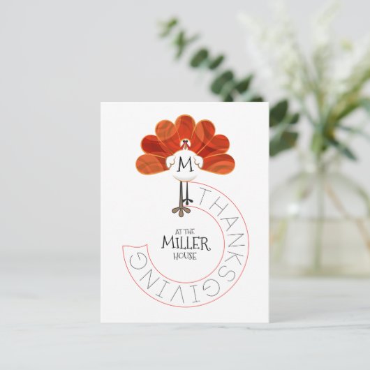 Thanksgiving Turkije Feestdagenkaart (Staand voorkant)