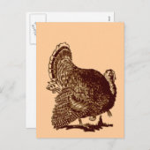 Thanksgiving Turkije Feestdagenkaart (Voorkant / Achterkant)