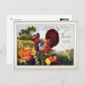  Thanksgiving Turkije Feestdagenkaart (Voorkant / Achterkant)