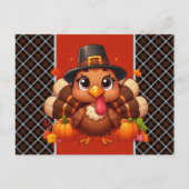 Thanksgiving Turkije Feestdagenkaart (Voorkant)