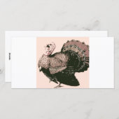 Thanksgiving Turkije Feestdagenkaart (Voorkant / Achterkant)