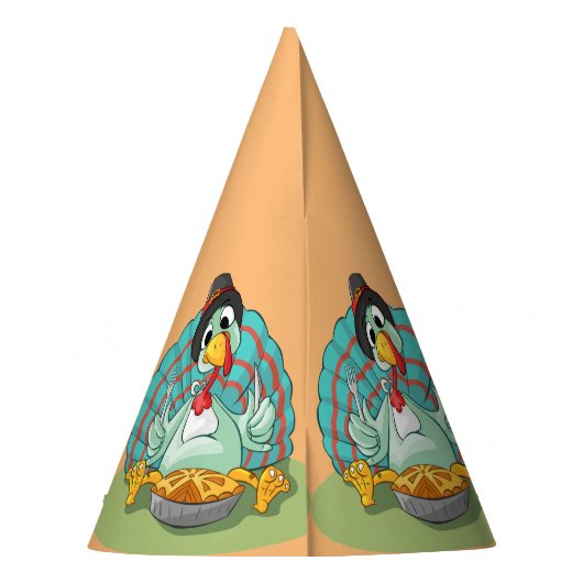 Thanksgiving Turkije Feesthoedjes (Achterkant)