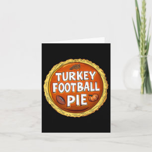 Thanksgiving Turkije Football Pompoen Pie Food Spo Kaart