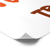 Thanksgiving Turkije Football Poster (Hoek)