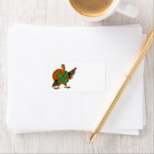Thanksgiving Turkije Funny Address Stickers (Insitu)