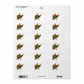 Thanksgiving Turkije Funny Address Stickers (Full Sheet)