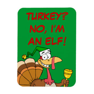 Thanksgiving Turkije Funny Disguise voor Kerstmis Magneet