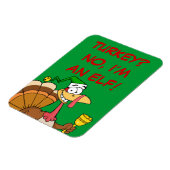 Thanksgiving Turkije Funny Disguise voor Kerstmis Magneet (Linkerzijde)