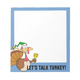 Thanksgiving Turkije Funny Disguise voor Kerstmis Notitieblok