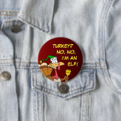 Thanksgiving Turkije Funny Disguise voor Kerstmis Ronde Button 7,6 Cm (In situ)