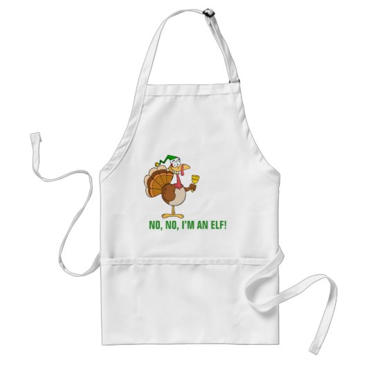 Thanksgiving Turkije Funny Disguise voor Kerstmis Standaard Schort (Voorkant)