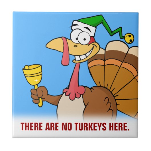 Thanksgiving Turkije Funny Disguise voor Kerstmis Tegeltje (Voorkant)