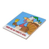 Thanksgiving Turkije Funny Disguise voor Kerstmis Tegeltje (Zijkant)