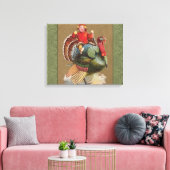 Thanksgiving Turkije Funny groeten Canvas Afdruk (Insitu (Woonkamer))