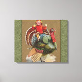 Thanksgiving Turkije Funny  groeten Canvas Afdruk (Voorkant)