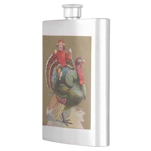 Thanksgiving Turkije Funny groeten Flacon (Links)