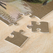 Thanksgiving Turkije Funny  groeten Legpuzzel (Zijkant)