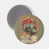 Thanksgiving Turkije Funny  groeten Magneet (Voorkant / Achterkant)