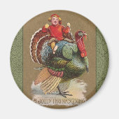 Thanksgiving Turkije Funny  groeten Magneet (Voorkant)