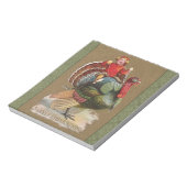 Thanksgiving Turkije Funny  groeten Notitieblok (Linkerzijde)