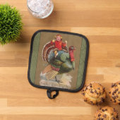 Thanksgiving Turkije Funny  groeten Pannenlap (Top down)