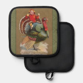 Thanksgiving Turkije Funny  groeten Pannenlap (Voorkant / Achterkant)