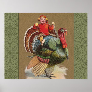 Thanksgiving Turkije Funny  groeten Poster