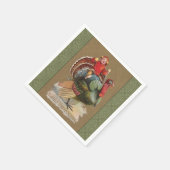 Thanksgiving Turkije Funny  groeten Servet (Hoek)