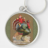 Thanksgiving Turkije Funny  groeten Sleutelhanger (Voorkant)