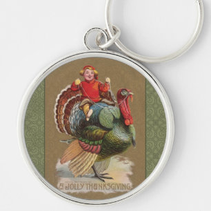 Thanksgiving Turkije Funny  groeten Sleutelhanger