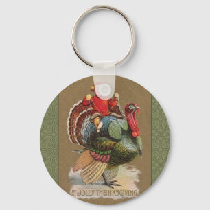 Thanksgiving Turkije Funny  groeten Sleutelhanger