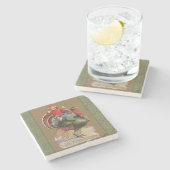 Thanksgiving Turkije Funny  groeten Stenen Onderzetter (Zijkant)