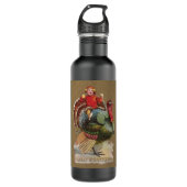 Thanksgiving Turkije Funny  groeten Waterfles (Voorkant)