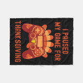 Thanksgiving Turkije Gaming Controller Boys Kinder Fleece Deken (Voorkant (Horizontaal))