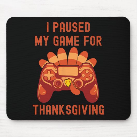 Thanksgiving Turkije Gaming Controller Boys Kinder Muismat (Voorkant)