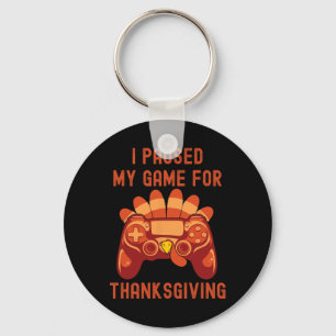 Thanksgiving Turkije Gaming Controller Boys Kinder Sleutelhanger